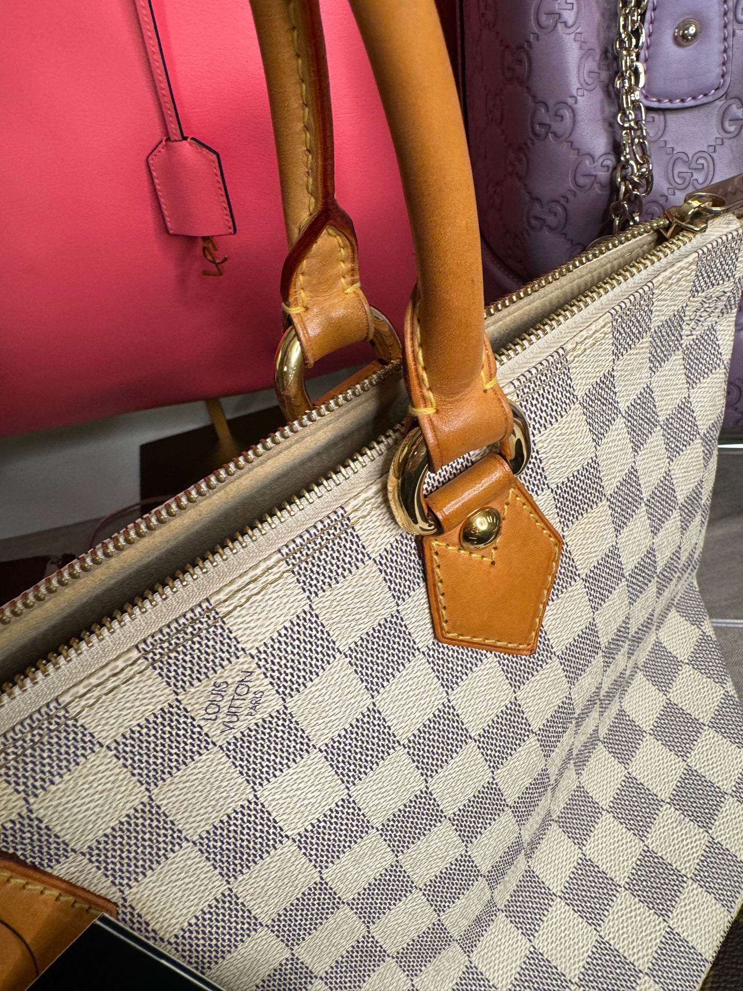 Louis Vuitton Seleya PM Damier Azur pre loved