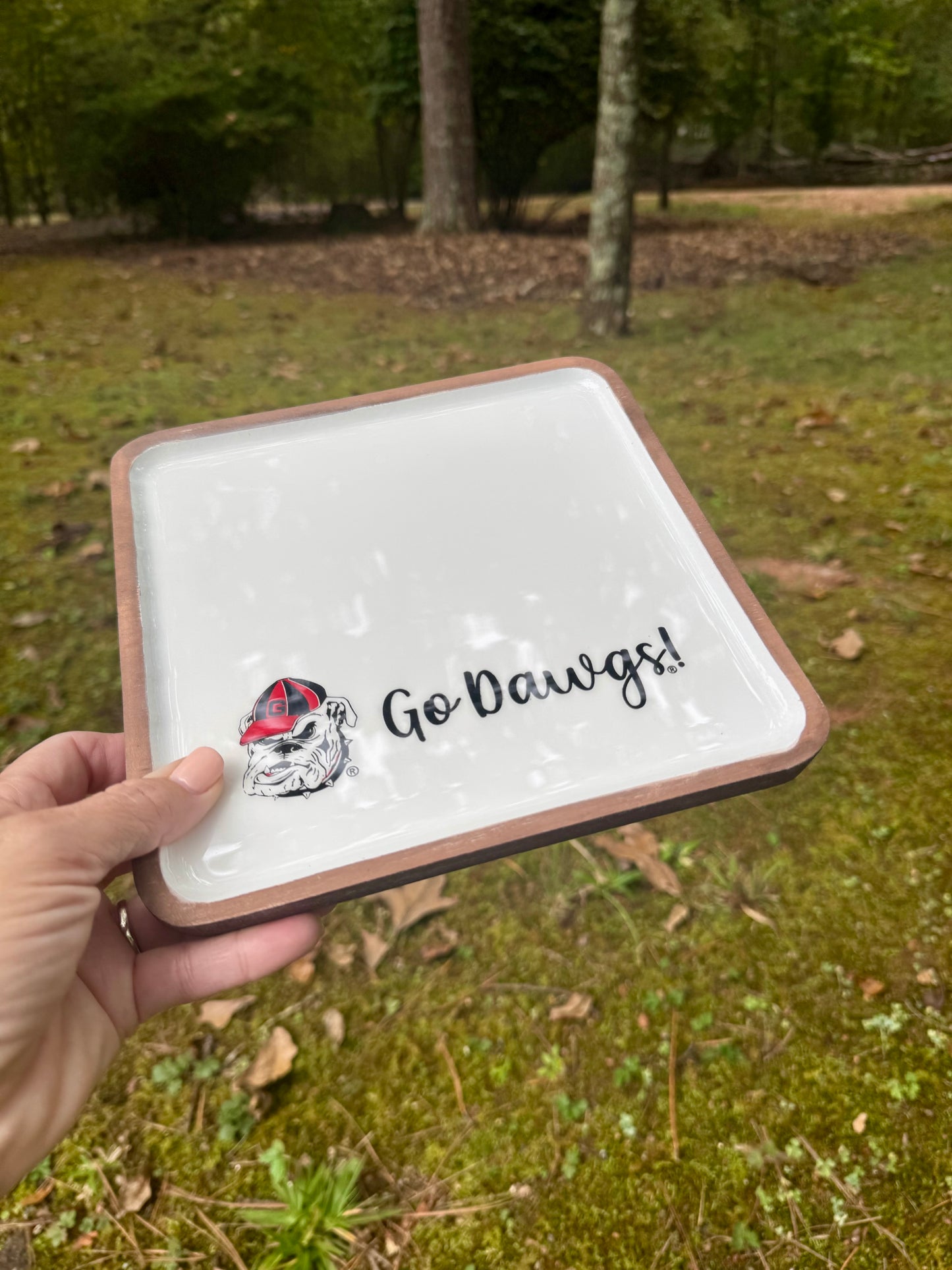 Mango wood tray georgia licensed