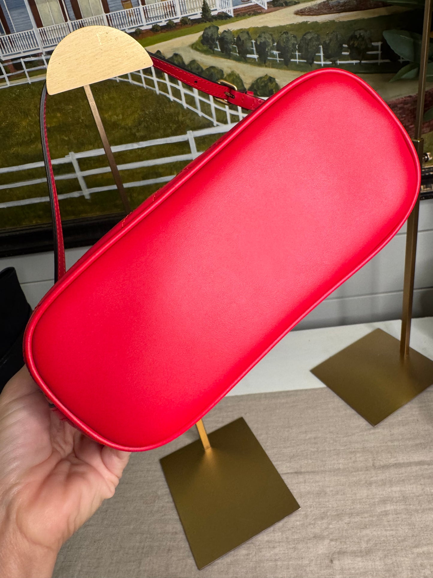 Gucci GG marmot shoulder bag red pre loved
