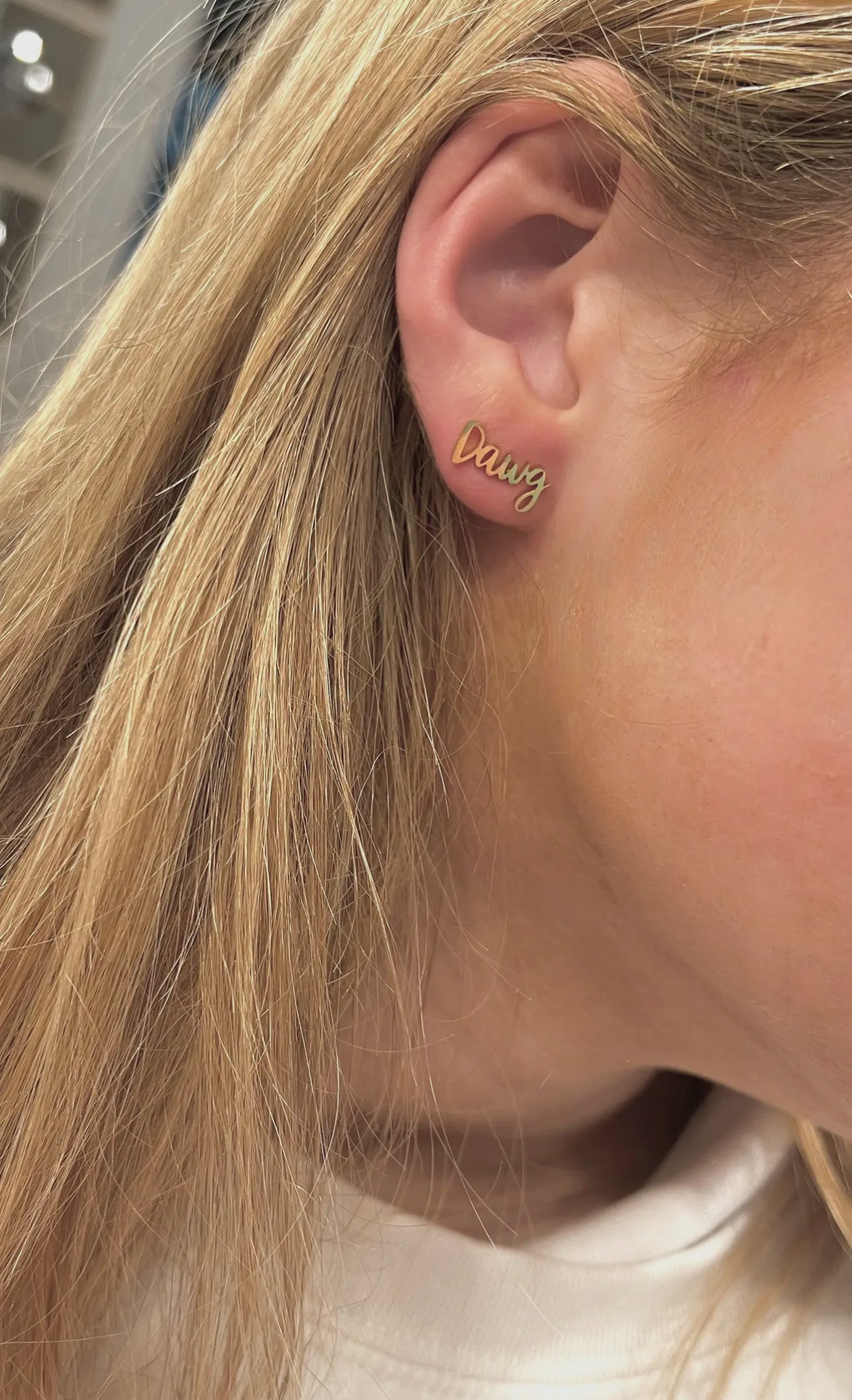 Dawg mom earrings studs