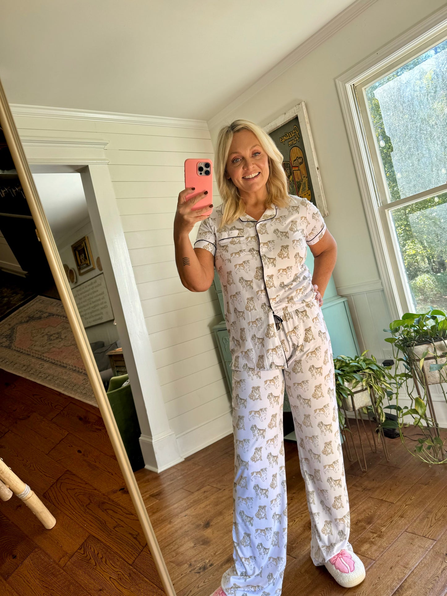 Pajama pants bulldog up to size XXL on sale! Marked down