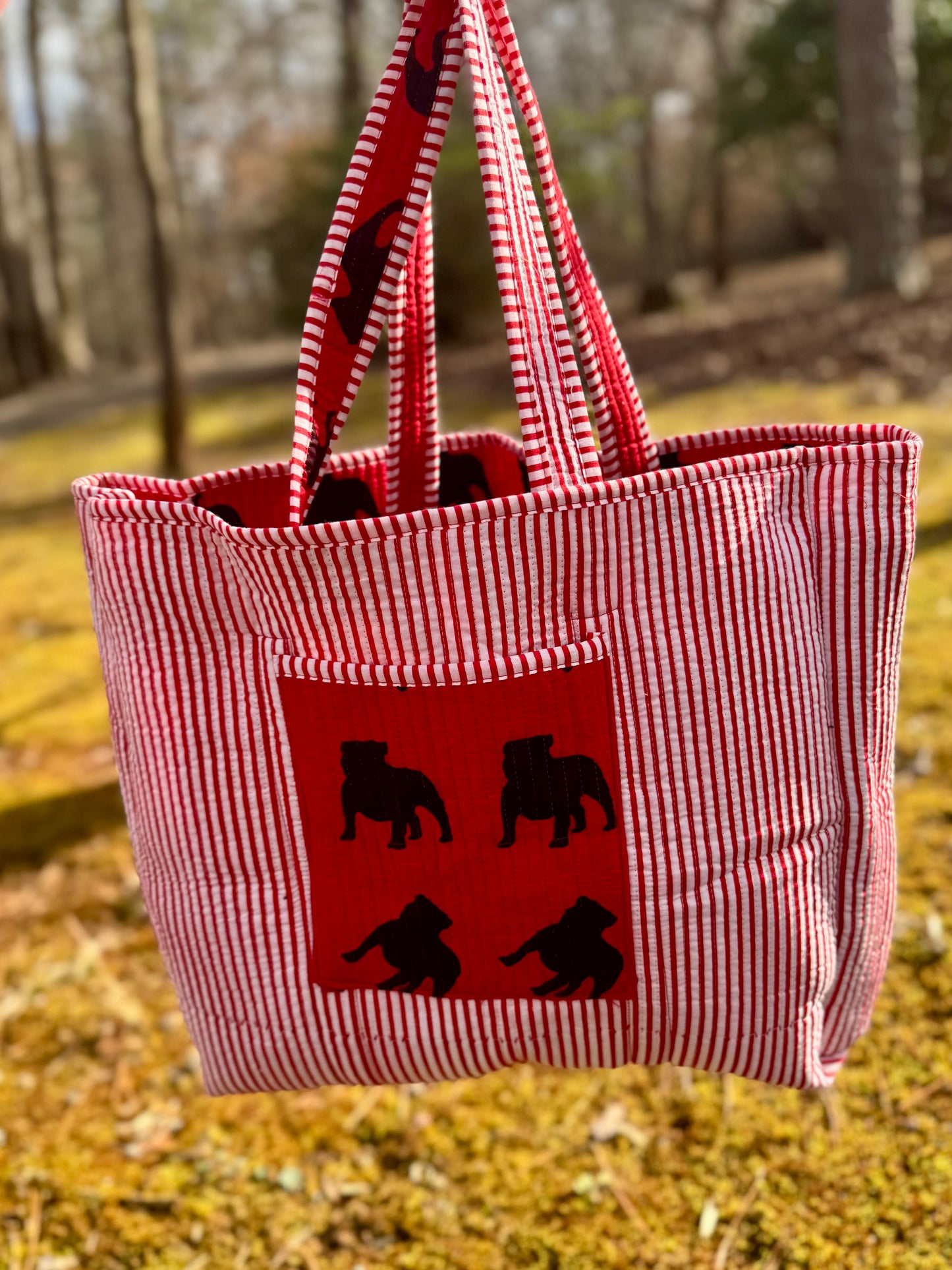“The Pickled Lemon exclusive” quilted cotton Tote bag Reversible!