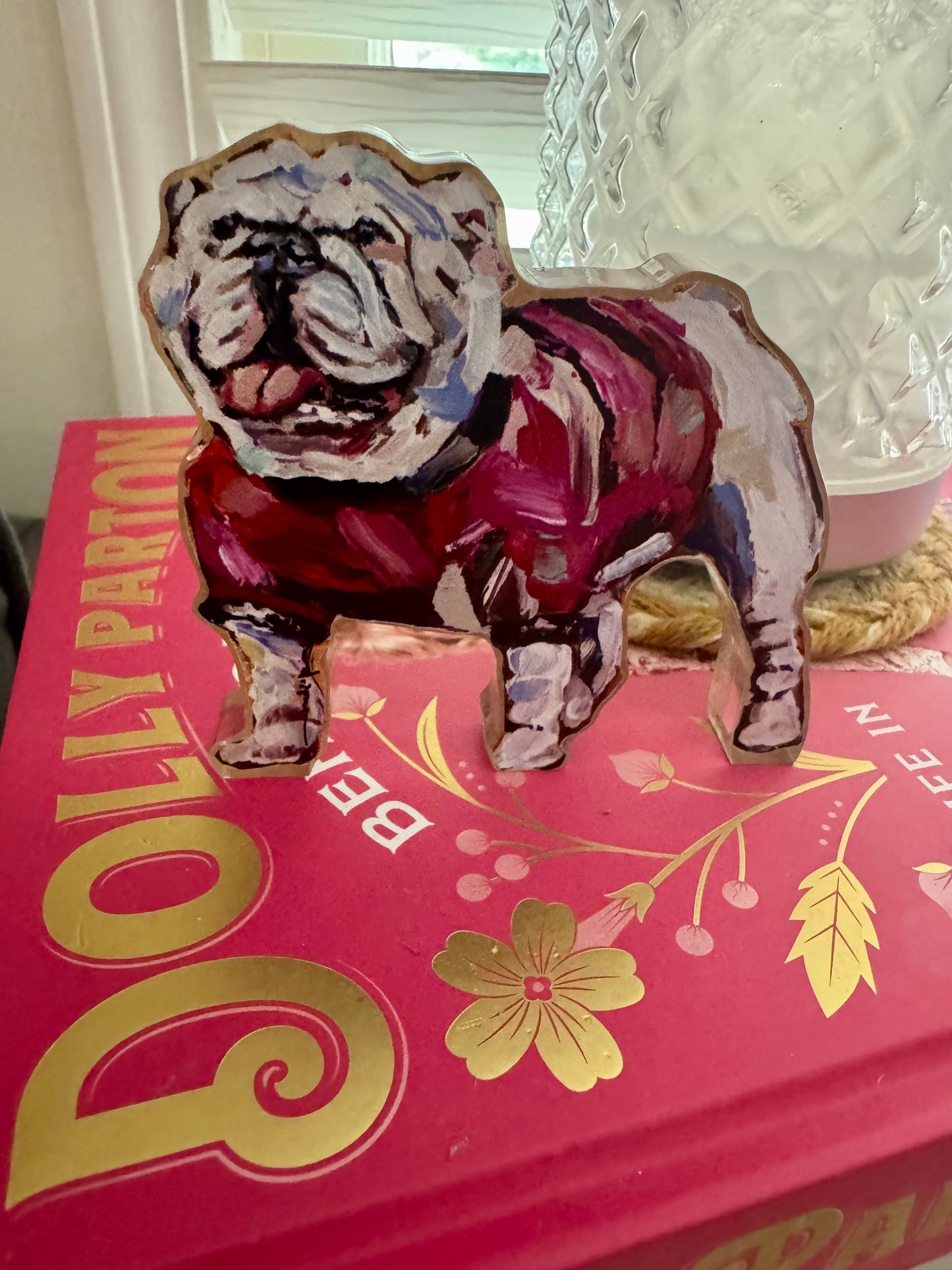 Acrylic dog Shelfie