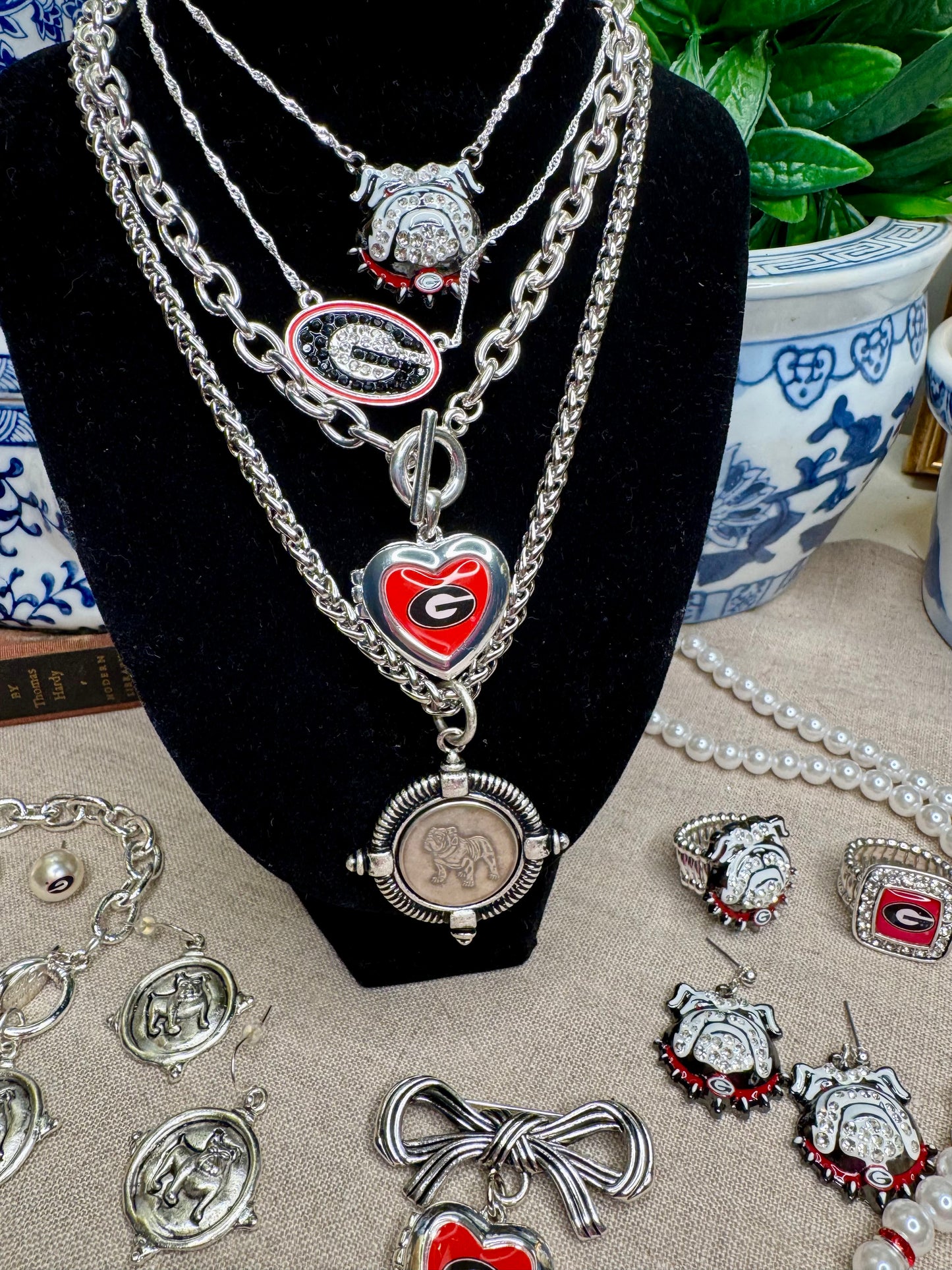 Silver locket necklace georgia