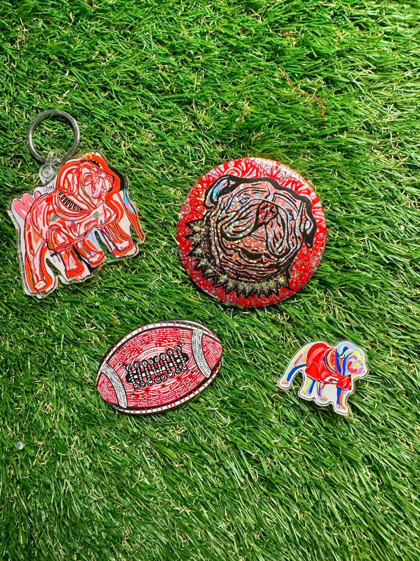 Chan art key chain