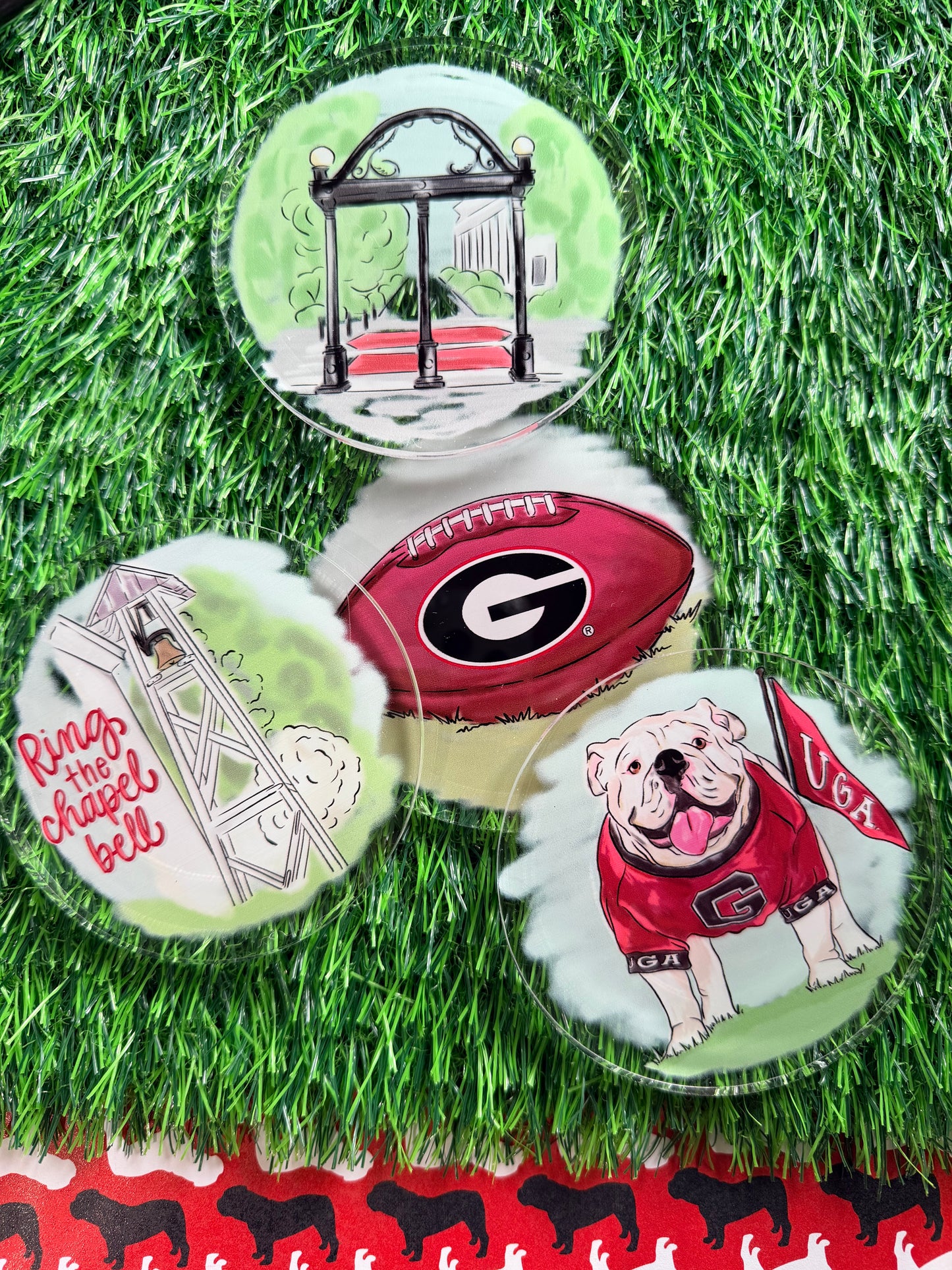 Coasters set of 4 acrylic licensed