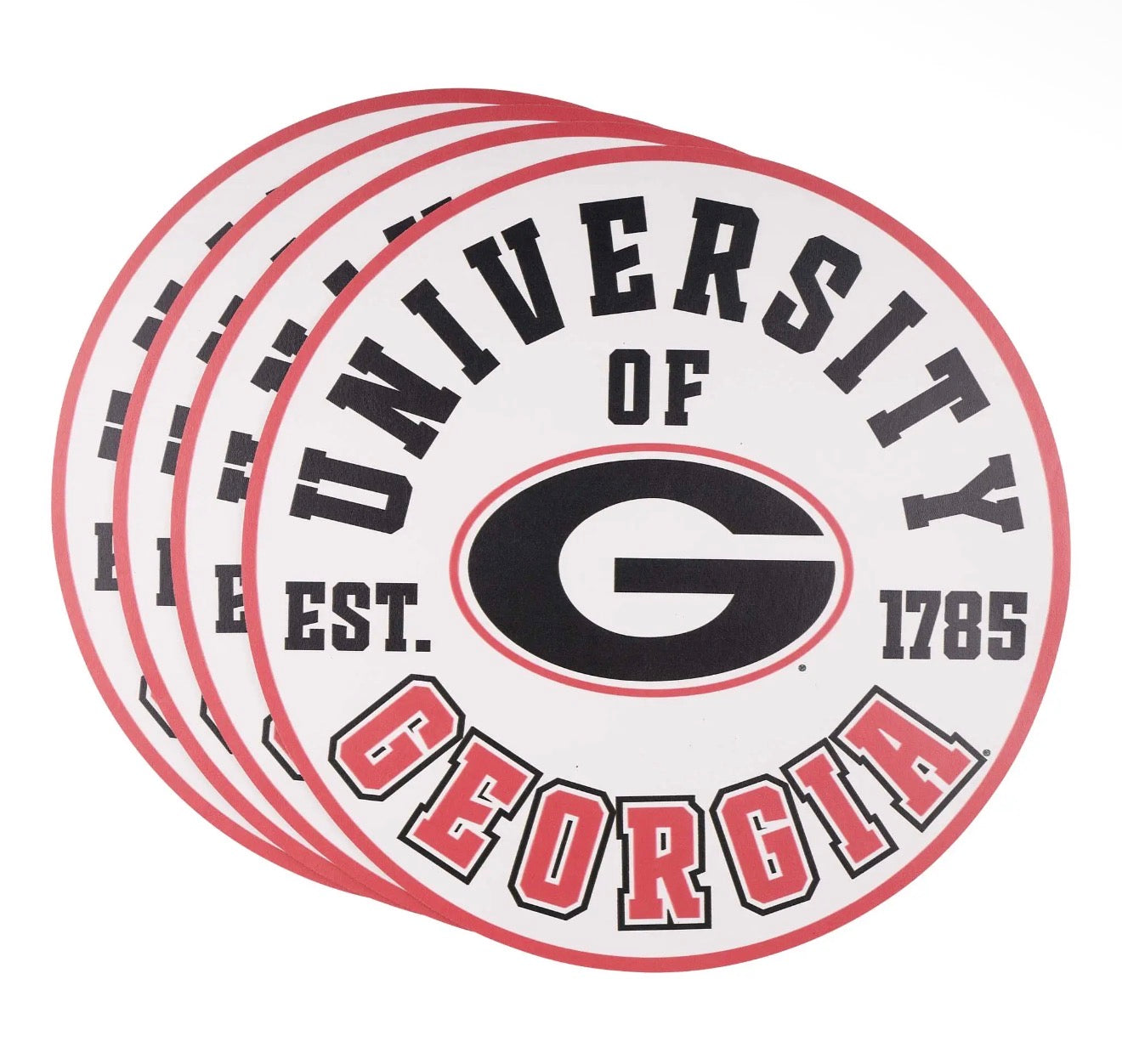 Premium vinyl placemats retro georgia licensed