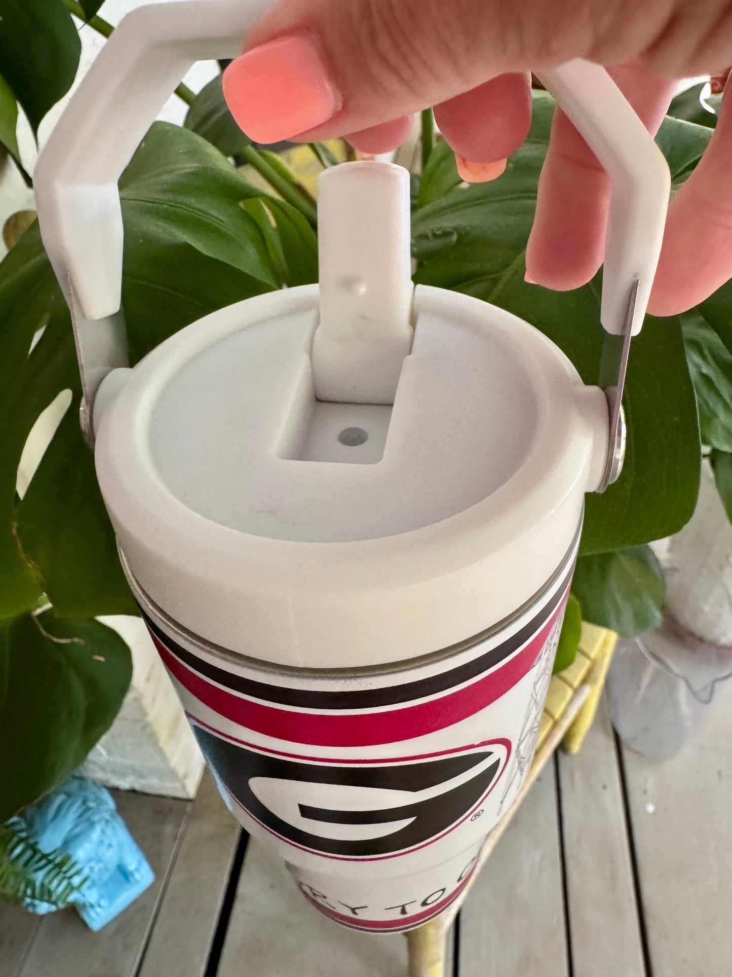 Flip lid 20oz tumbler licensed UGA