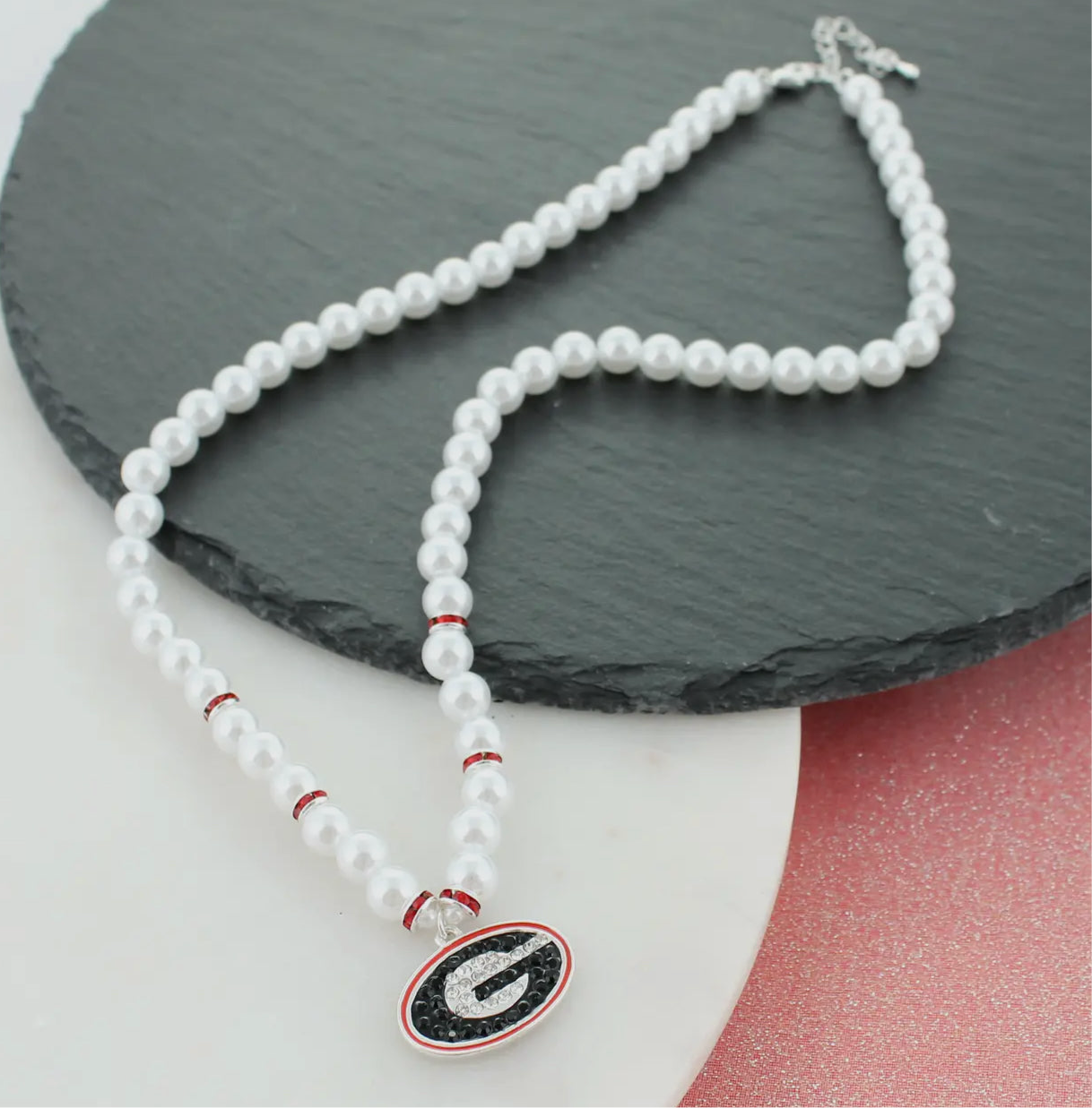 Licensed pearl necklace