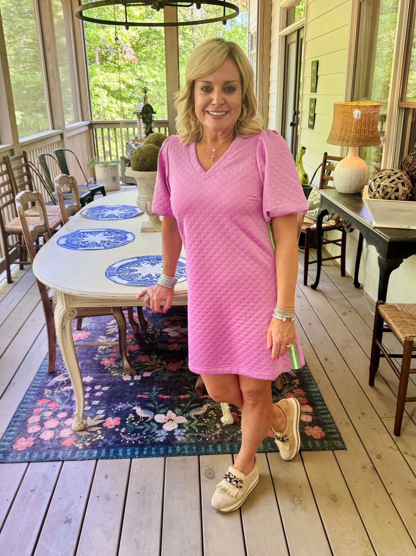 Lavender summer dress jacquard marked down
