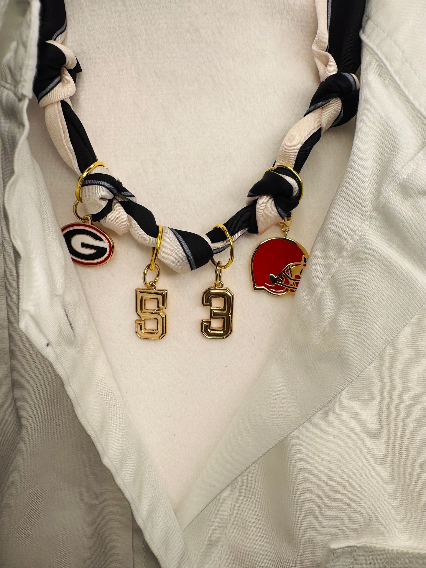 Custom scarf necklace you tell me your players number!