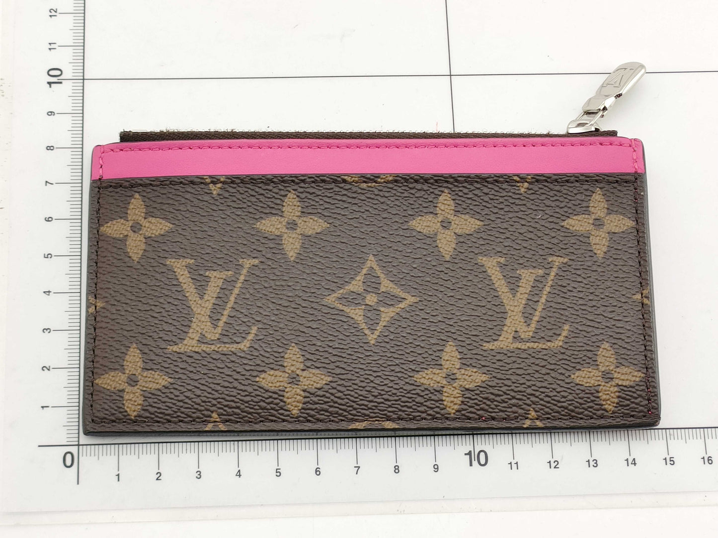 Pre loved Louis Vuitton monogram M81627 Macassar coin card holder Pink