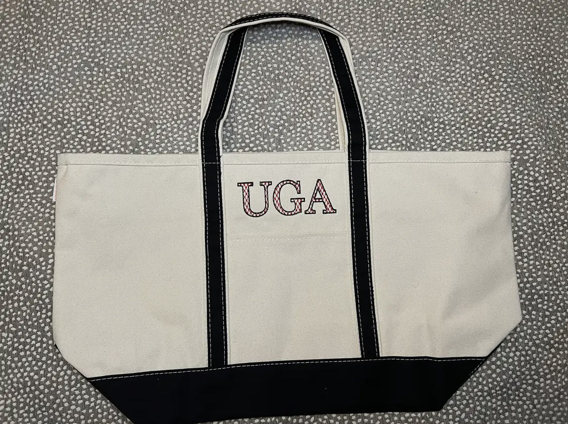 Canvas boat tote extra large