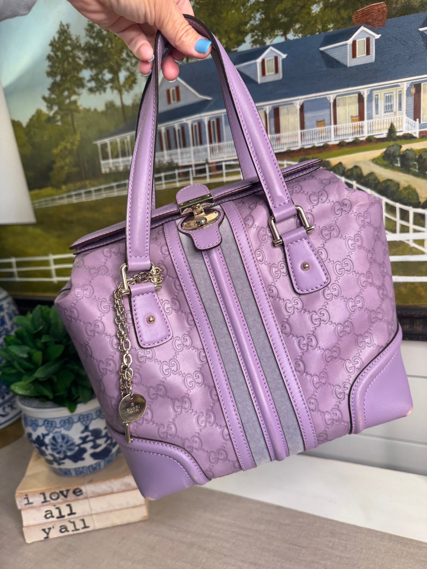 Lavender Gucci handbag pre loved