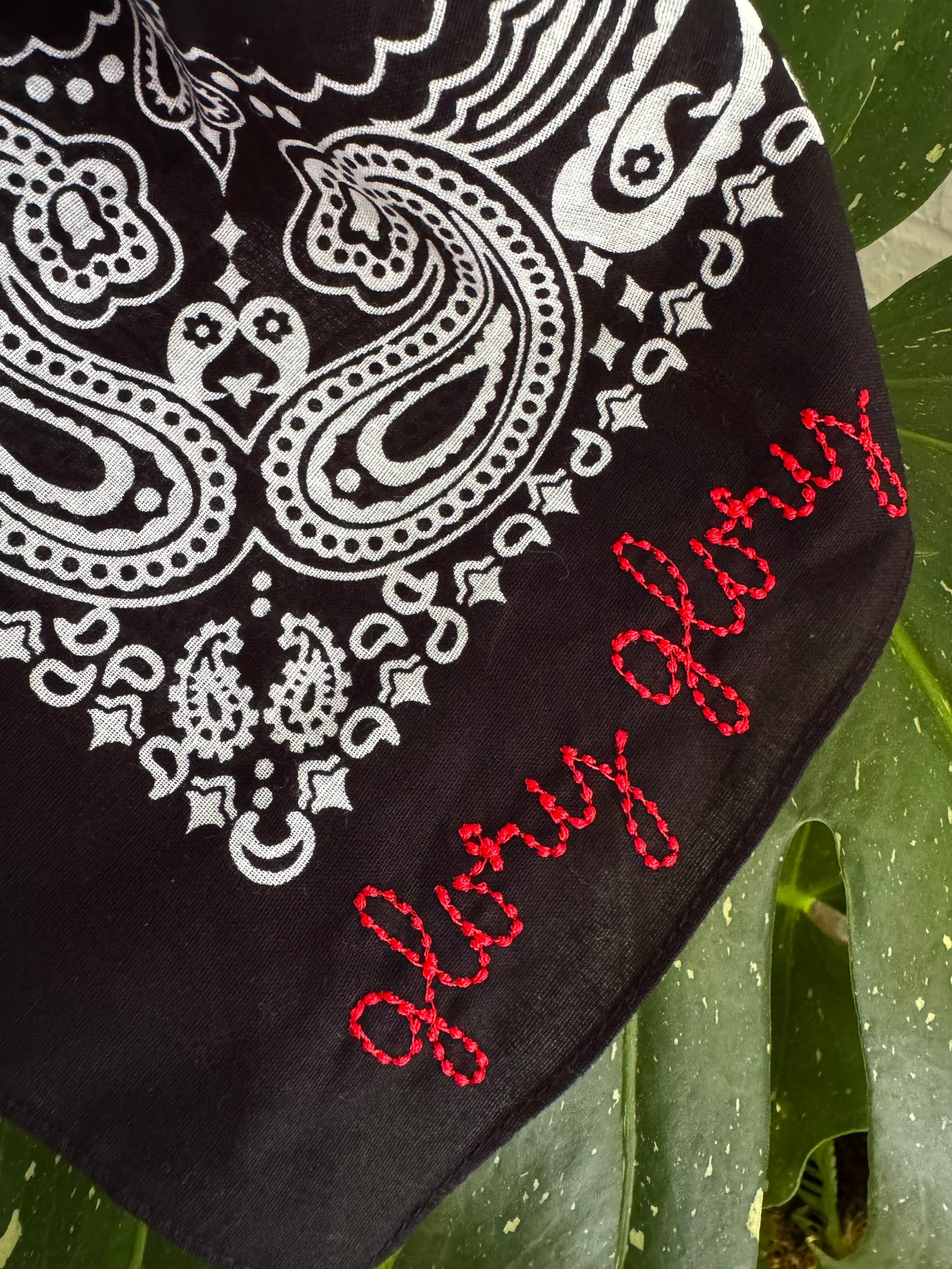 Bandana with embroidery