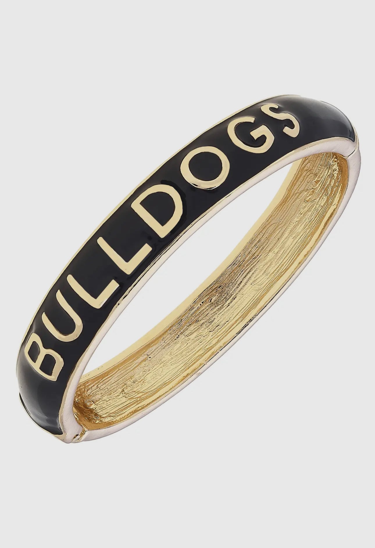 Black Bulldog bangle licensed cuff