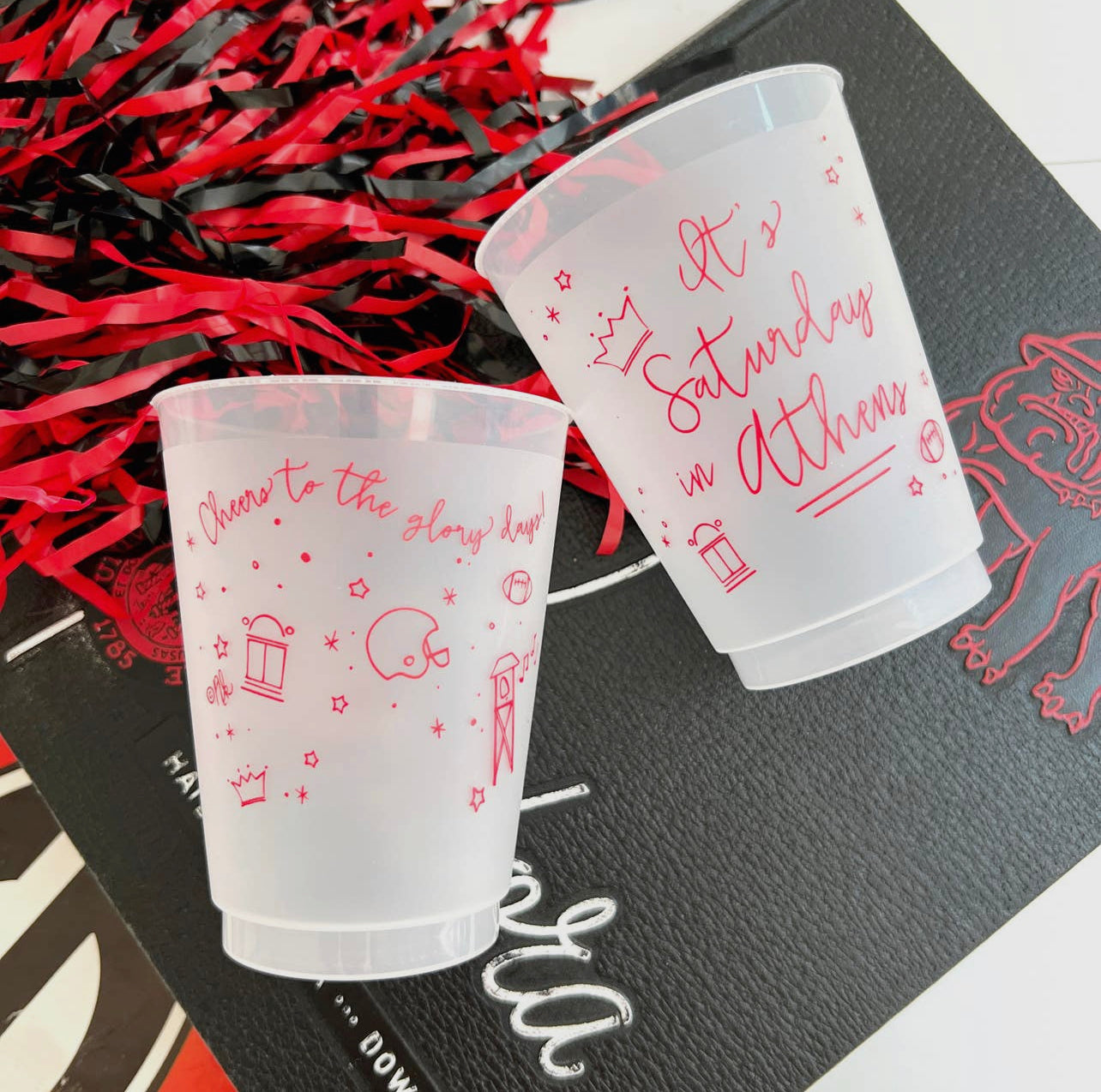 Set of 10 athens stadium cups reusable