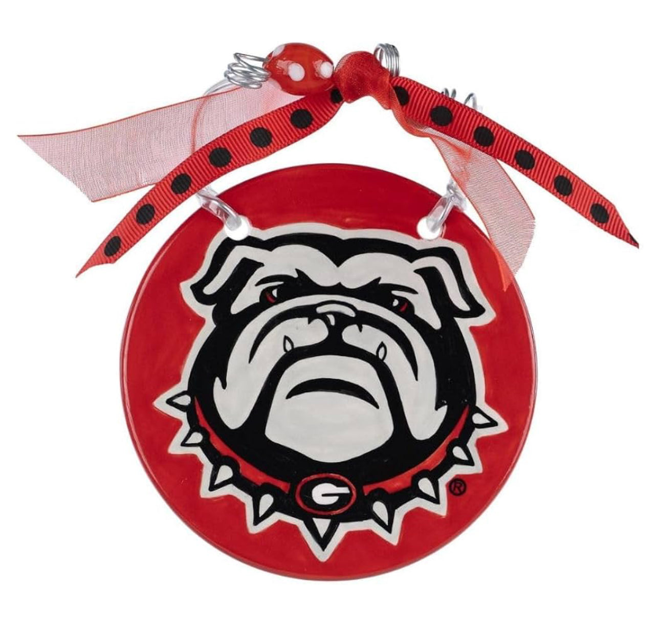 Bulldog ceramic ornament dawg licensed