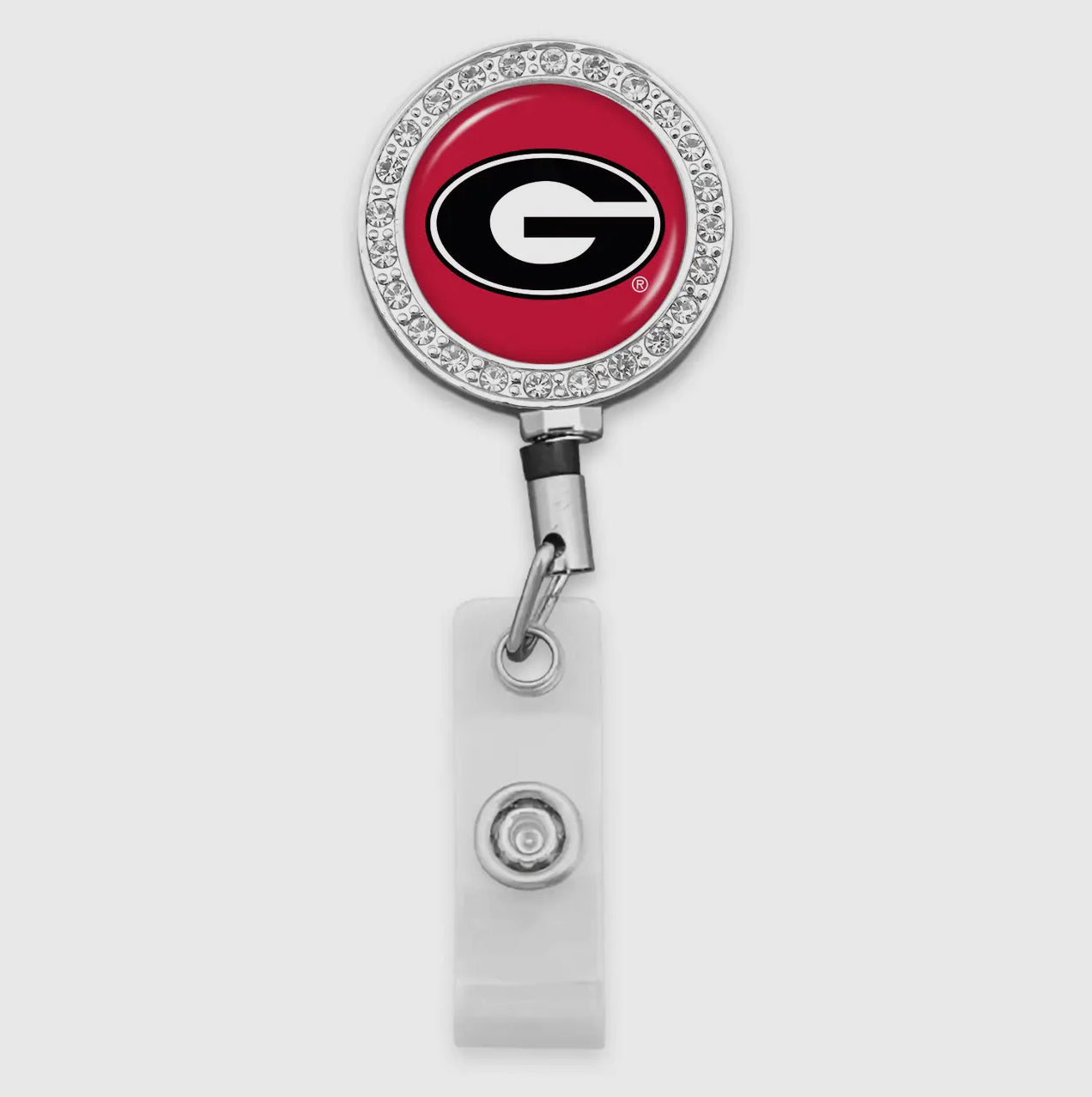 Georgia Crystal badge reel