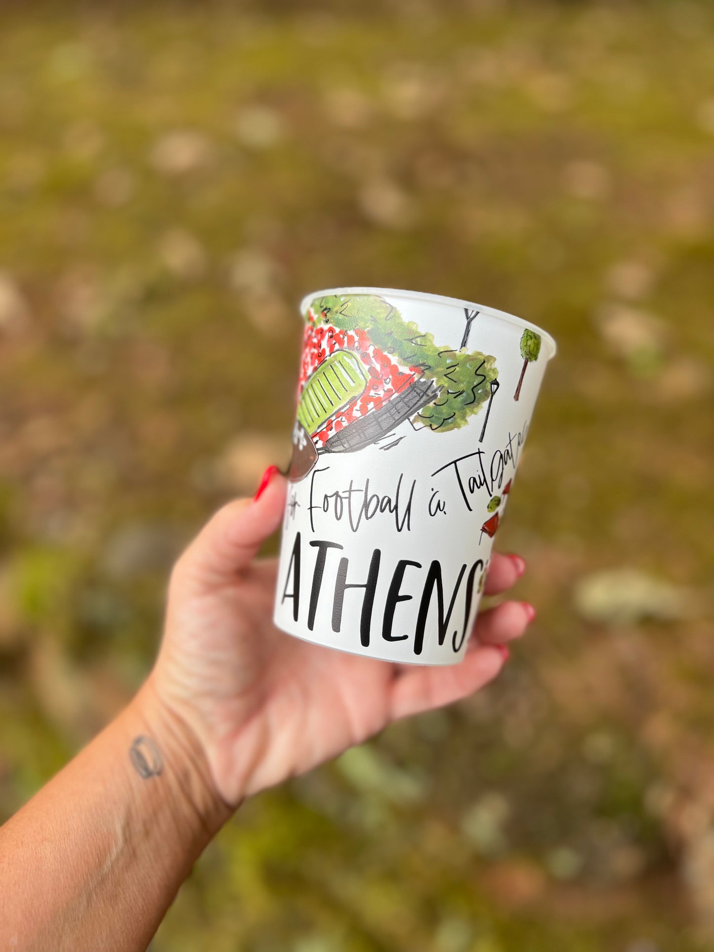Athens reusable cups tailgate cups