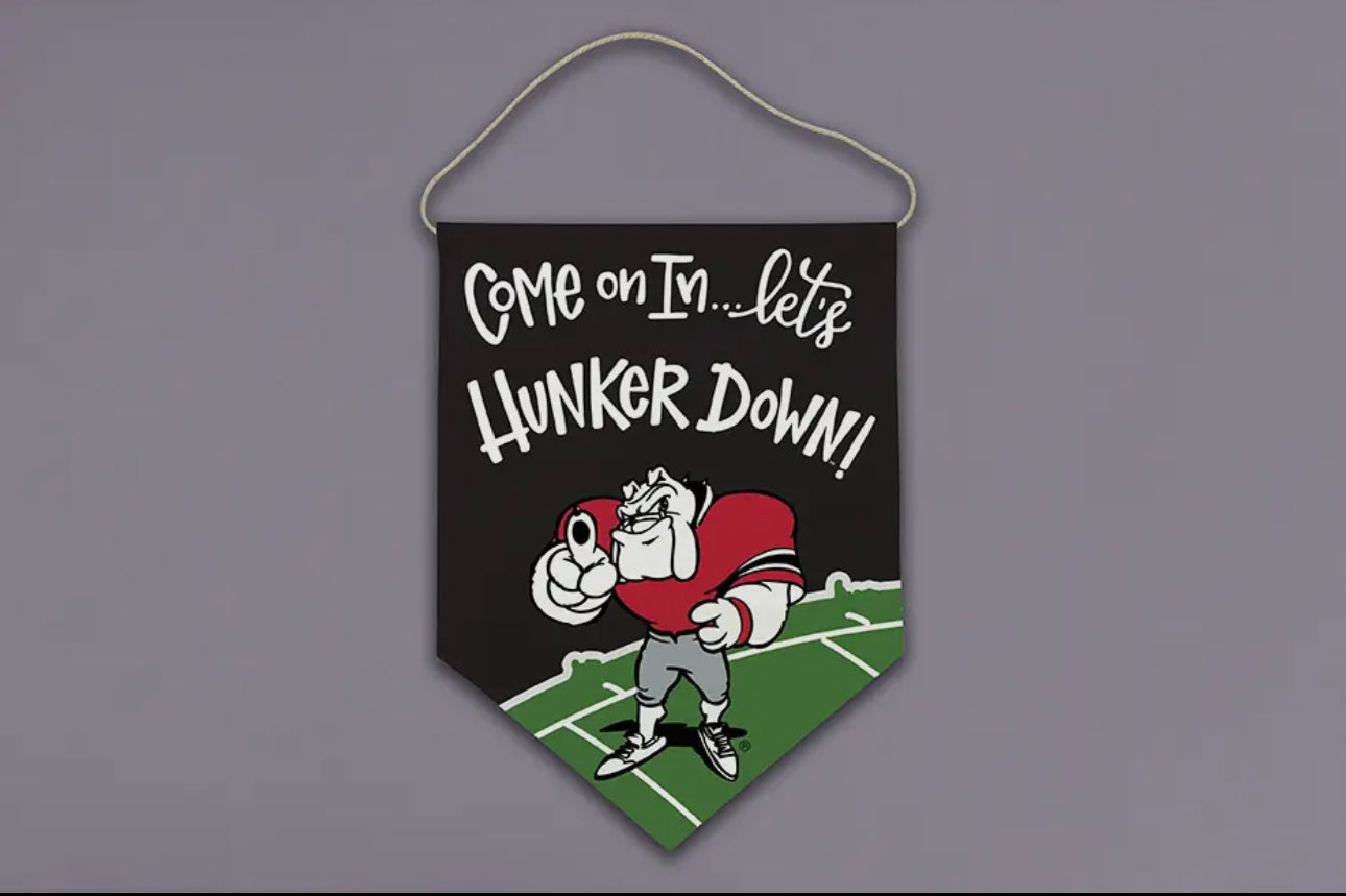 Welcome Door hanger licensed UGA flag