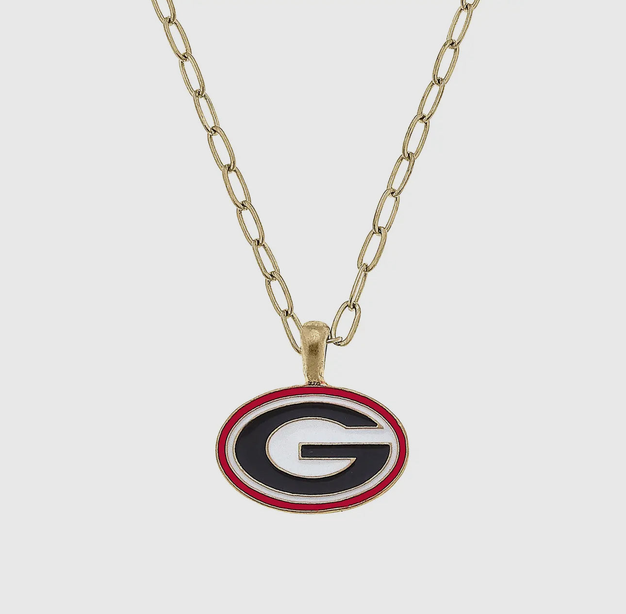 Logo necklace licensed gold