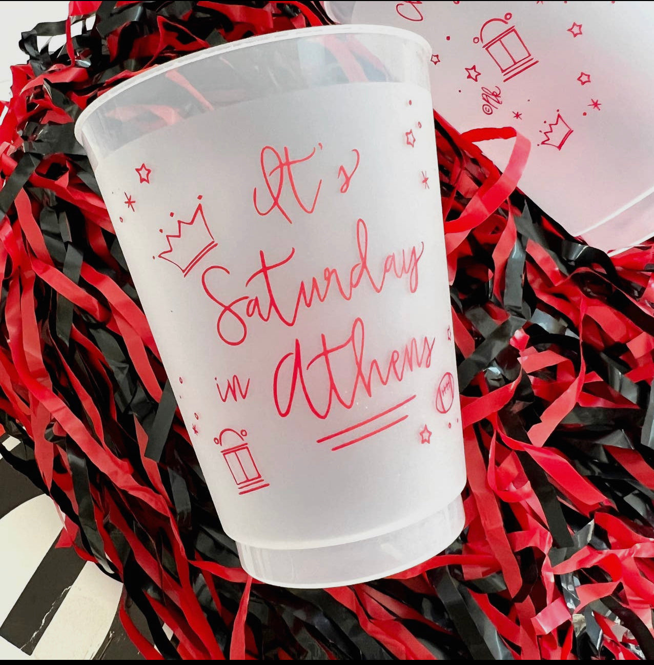Set of 10 athens stadium cups reusable