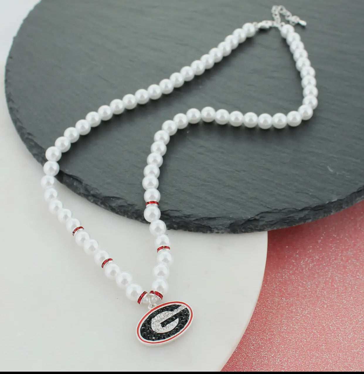 Licensed pearl necklace