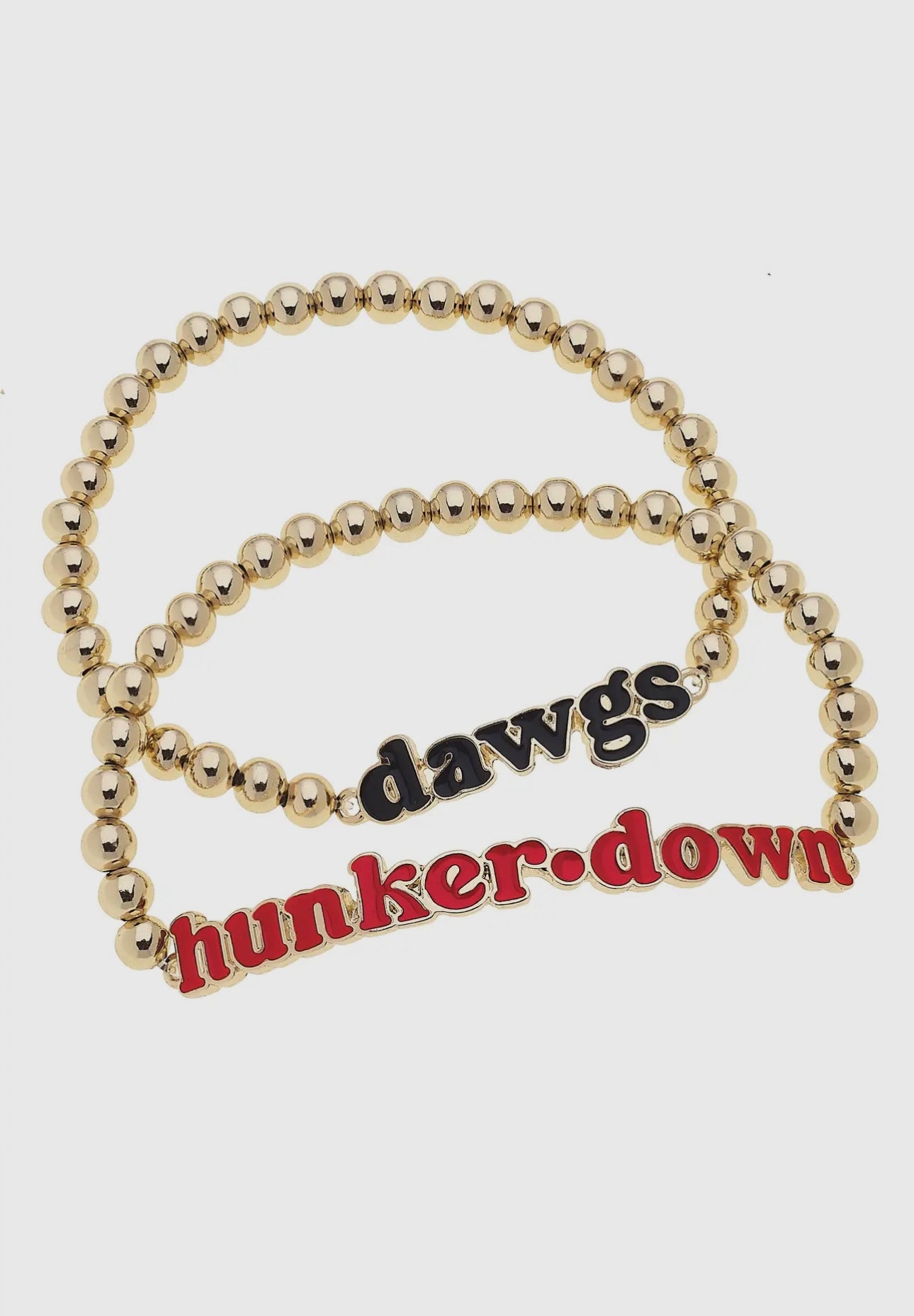 ball beaded licensed bracelet set hunker down