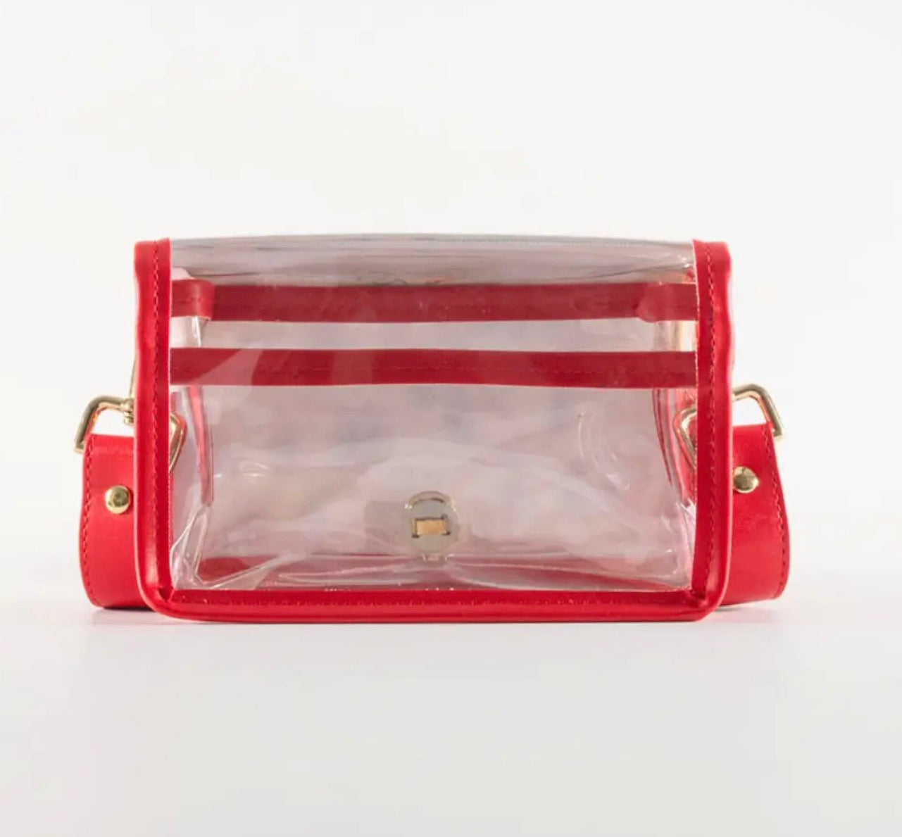 Petite black buffalo check stadium bag with bulldog