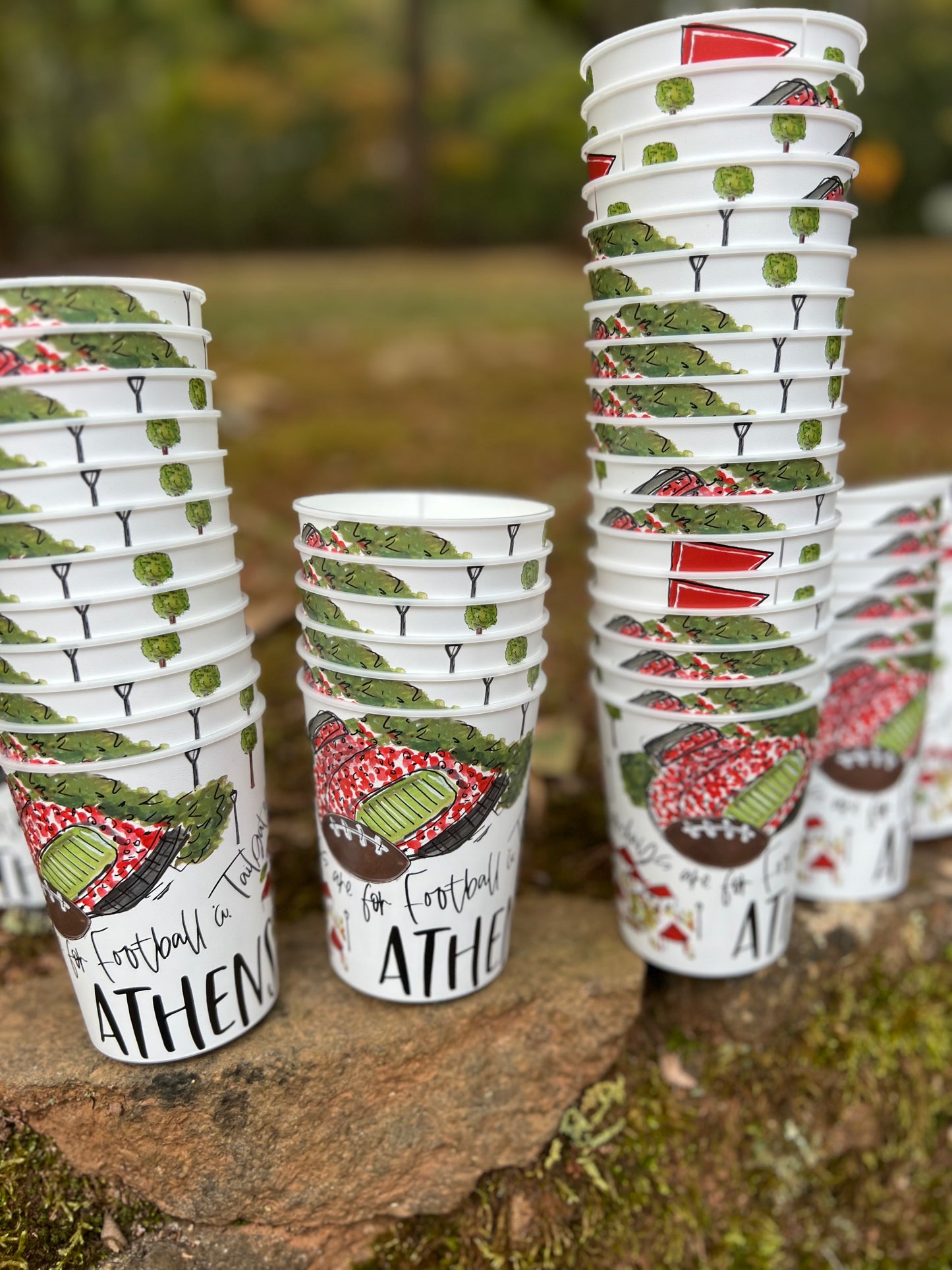 Athens reusable cups tailgate cups