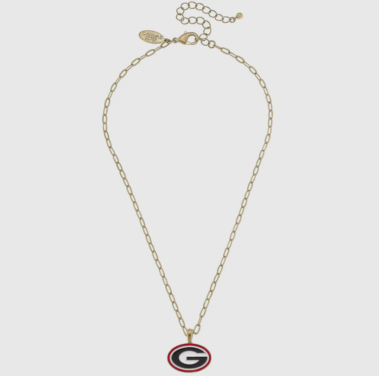 Logo necklace licensed gold