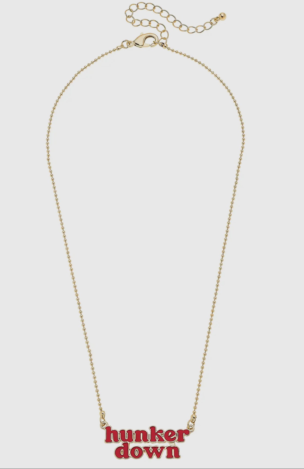 Hunker down licensed necklace