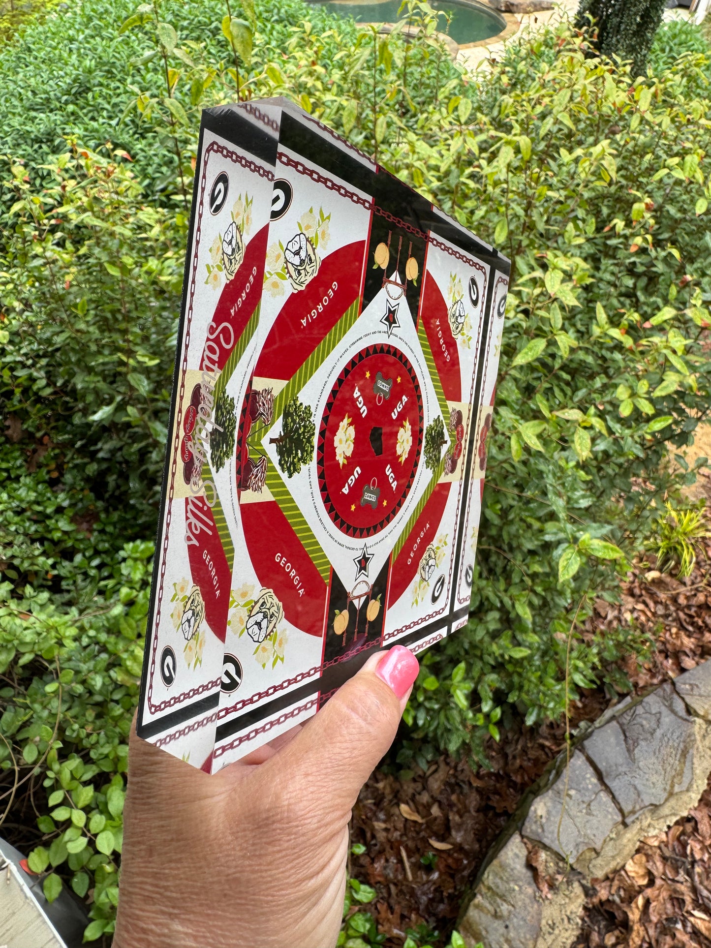 Acrylic scarf block licensed UGA