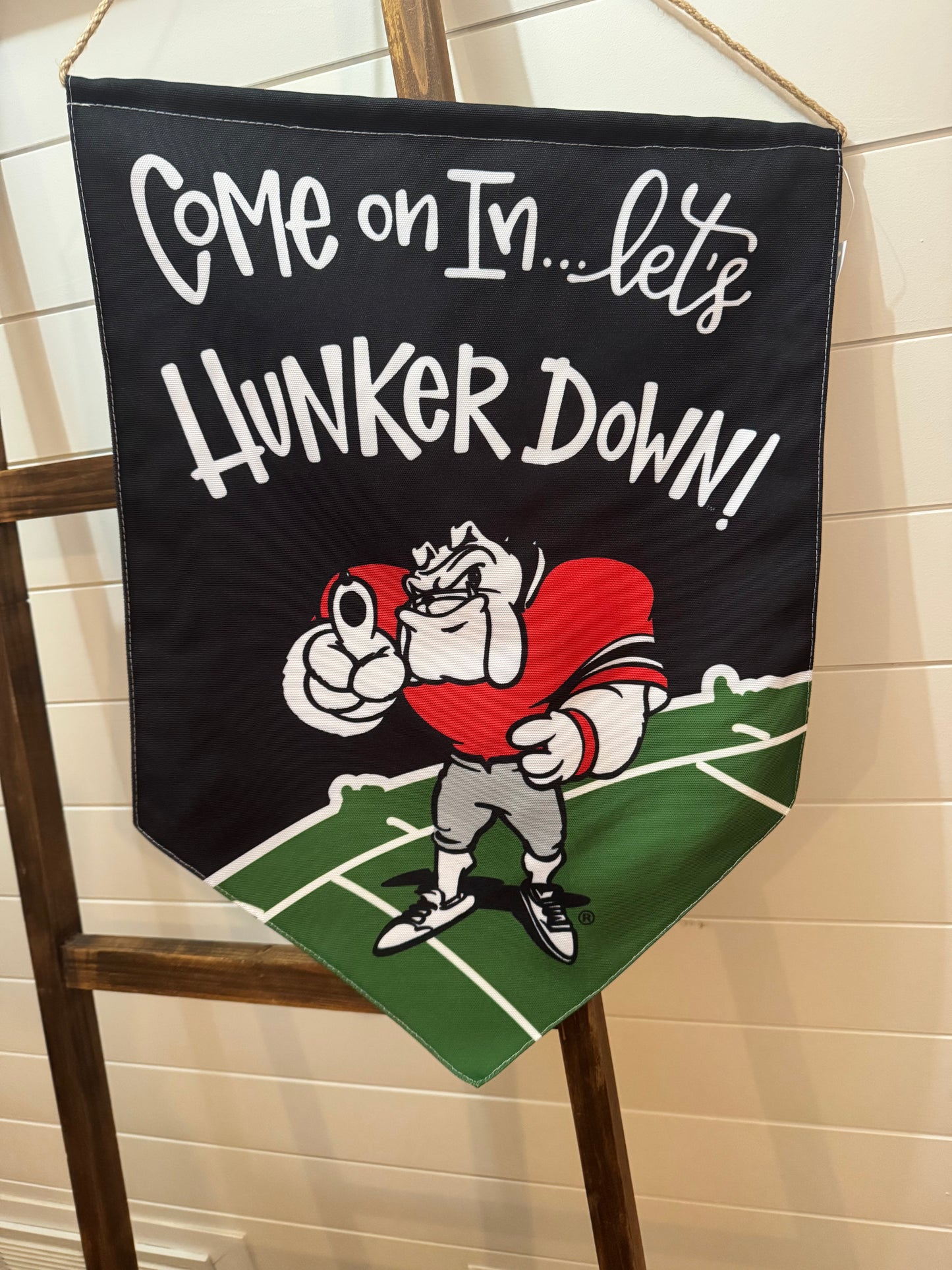 Welcome Door hanger licensed UGA flag