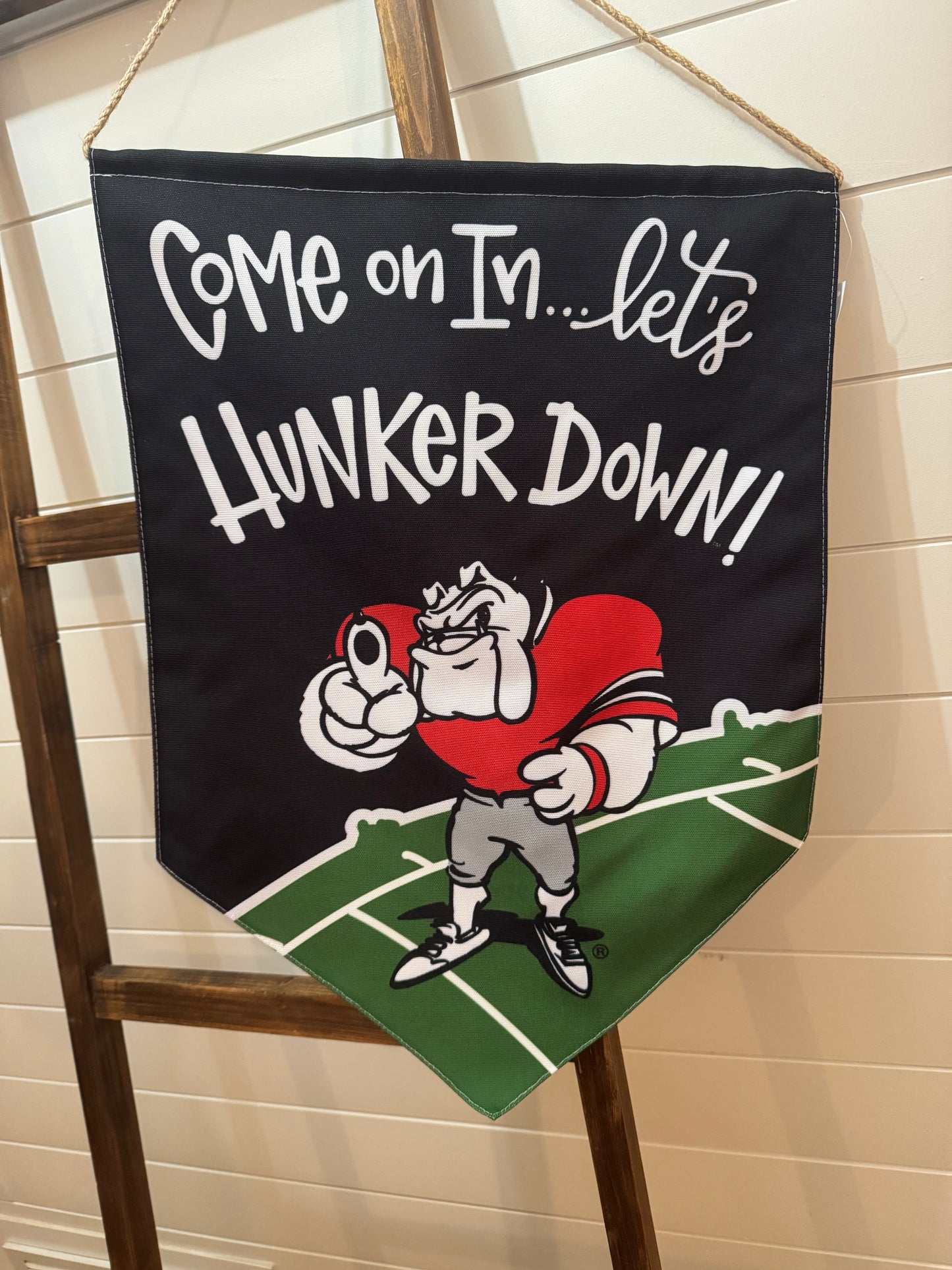 Welcome Door hanger licensed UGA flag