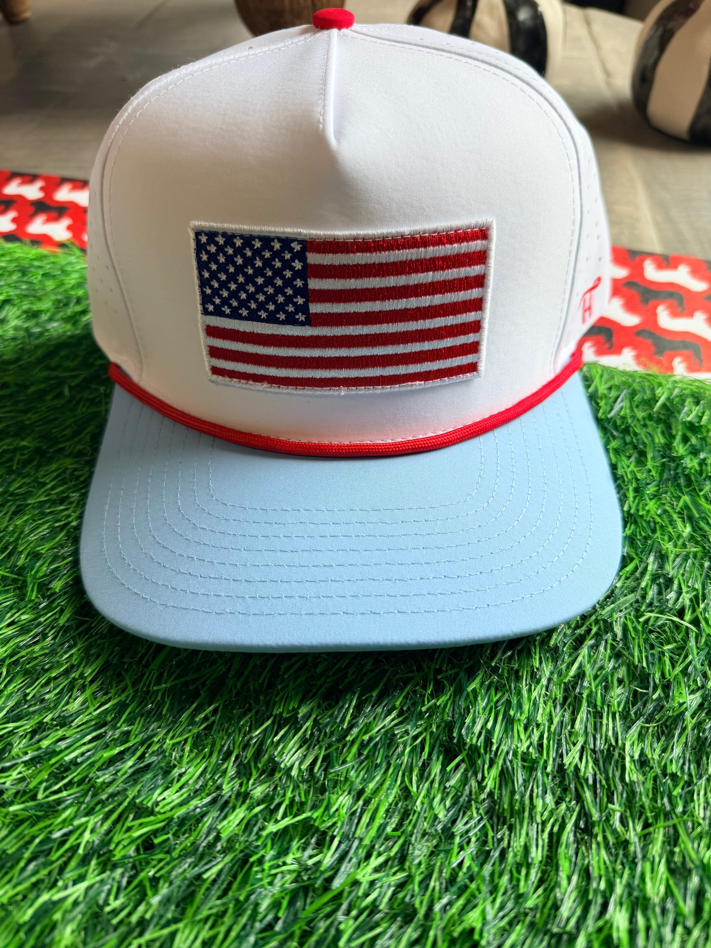 Flag hat rope hat
