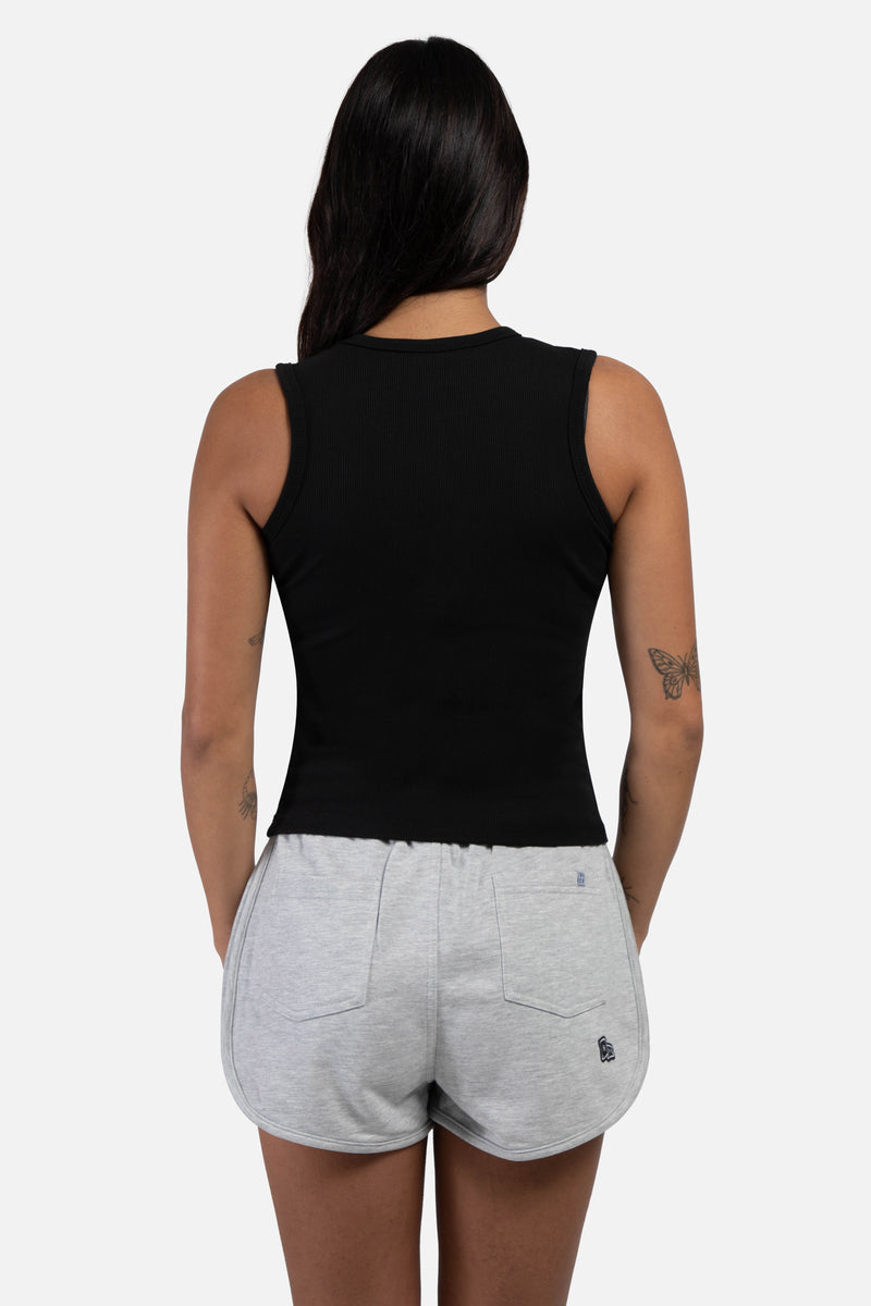 White tank embroidered bulldog Hype and Vice brand marked down
