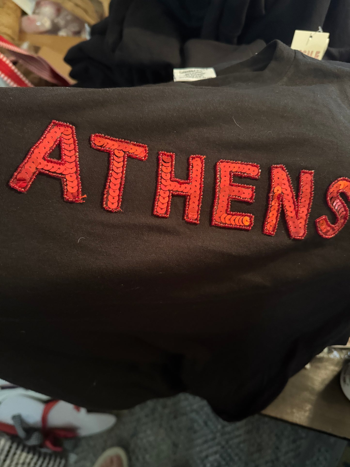 Black Tee Athens Sequin marked down!