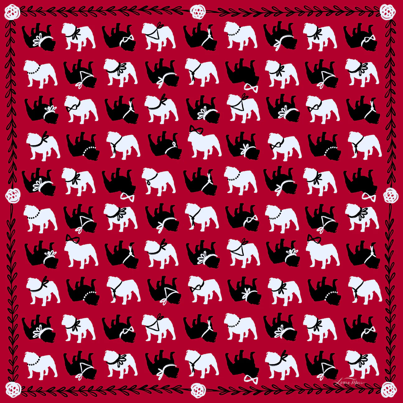 Red and black bandana