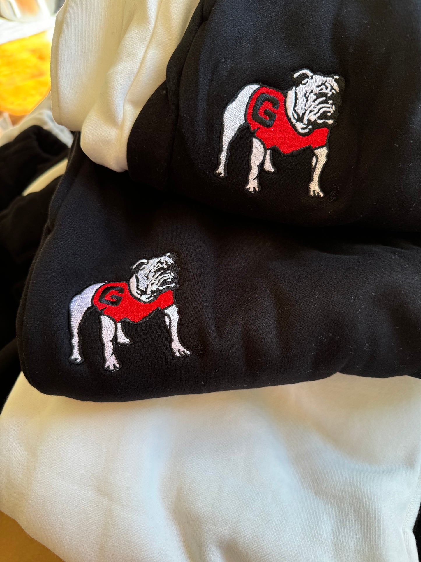 Marked down UGA fall collection Hyper and vice licensed UGA fall collection sweatpants bulldog embroidered