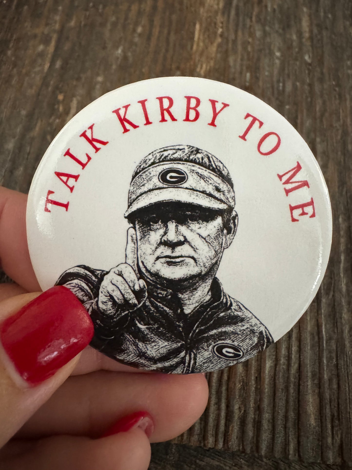 Game day button talk Kirby to me