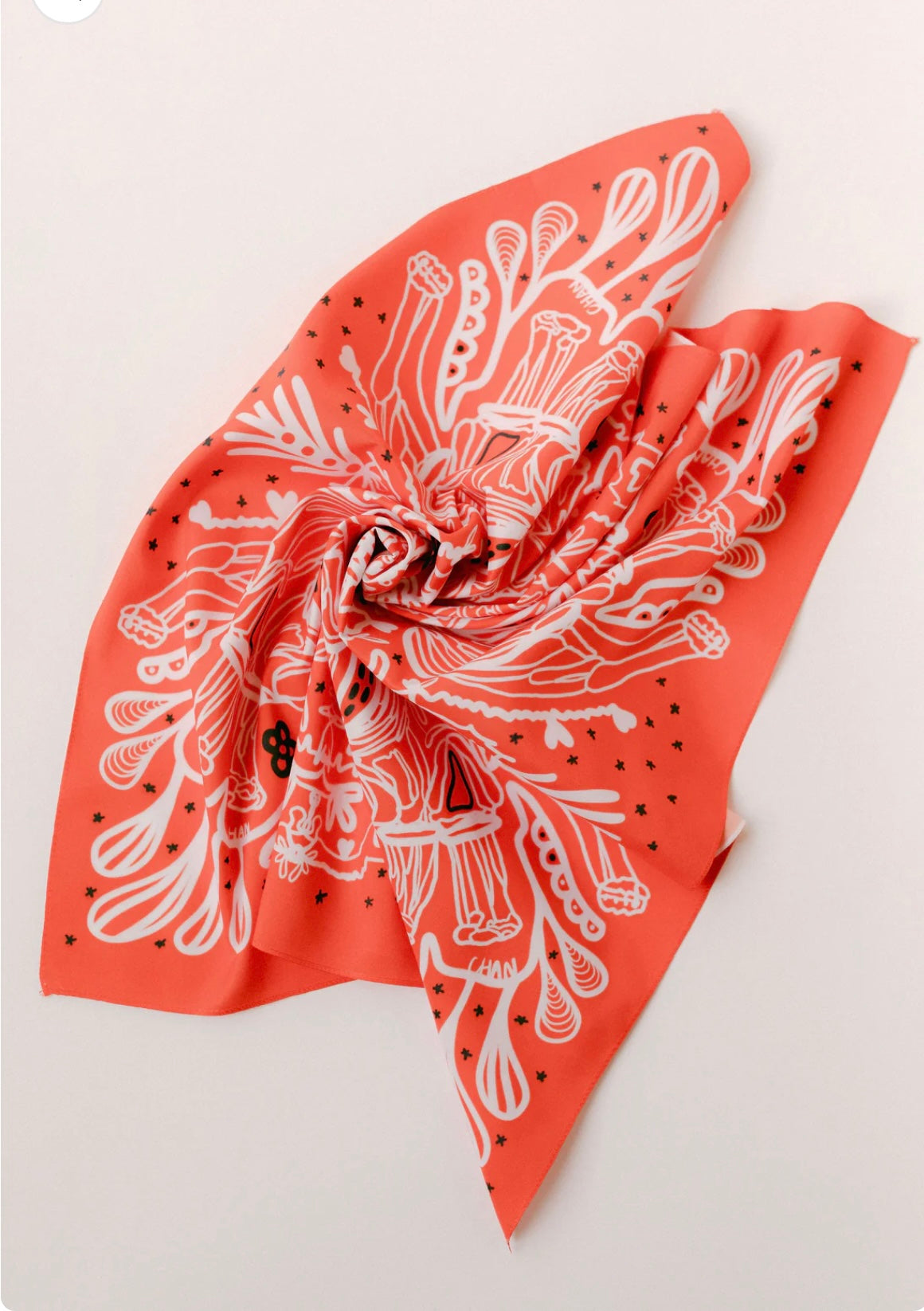 Red and black bandana by Chan art