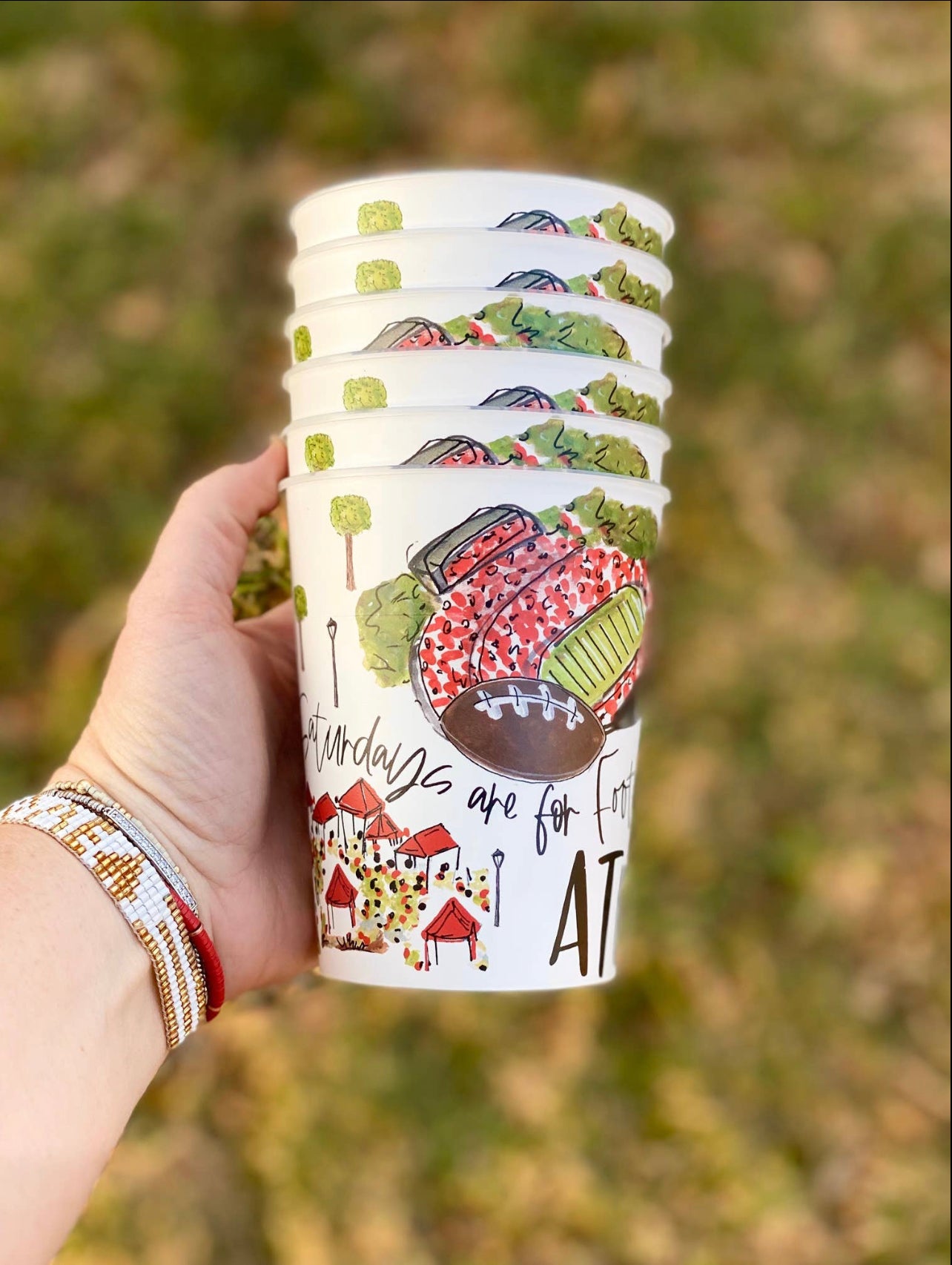 Athens reusable cups tailgate cups