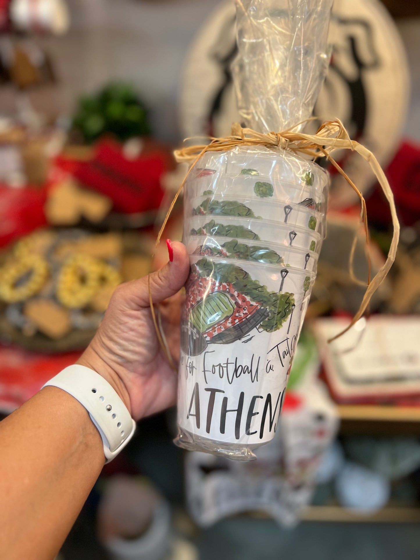 Athens reusable cups tailgate cups