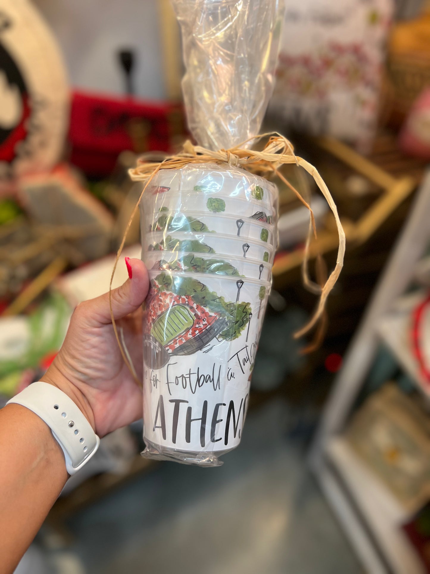 Athens reusable cups tailgate cups