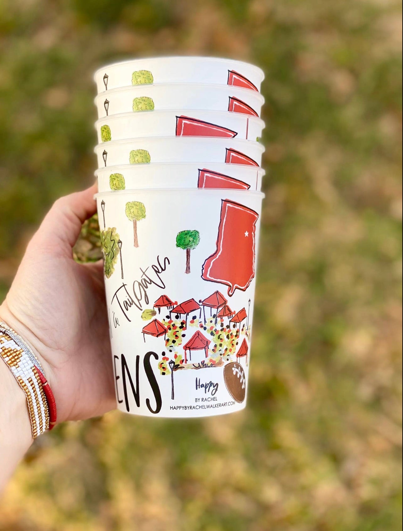 Athens reusable cups tailgate cups