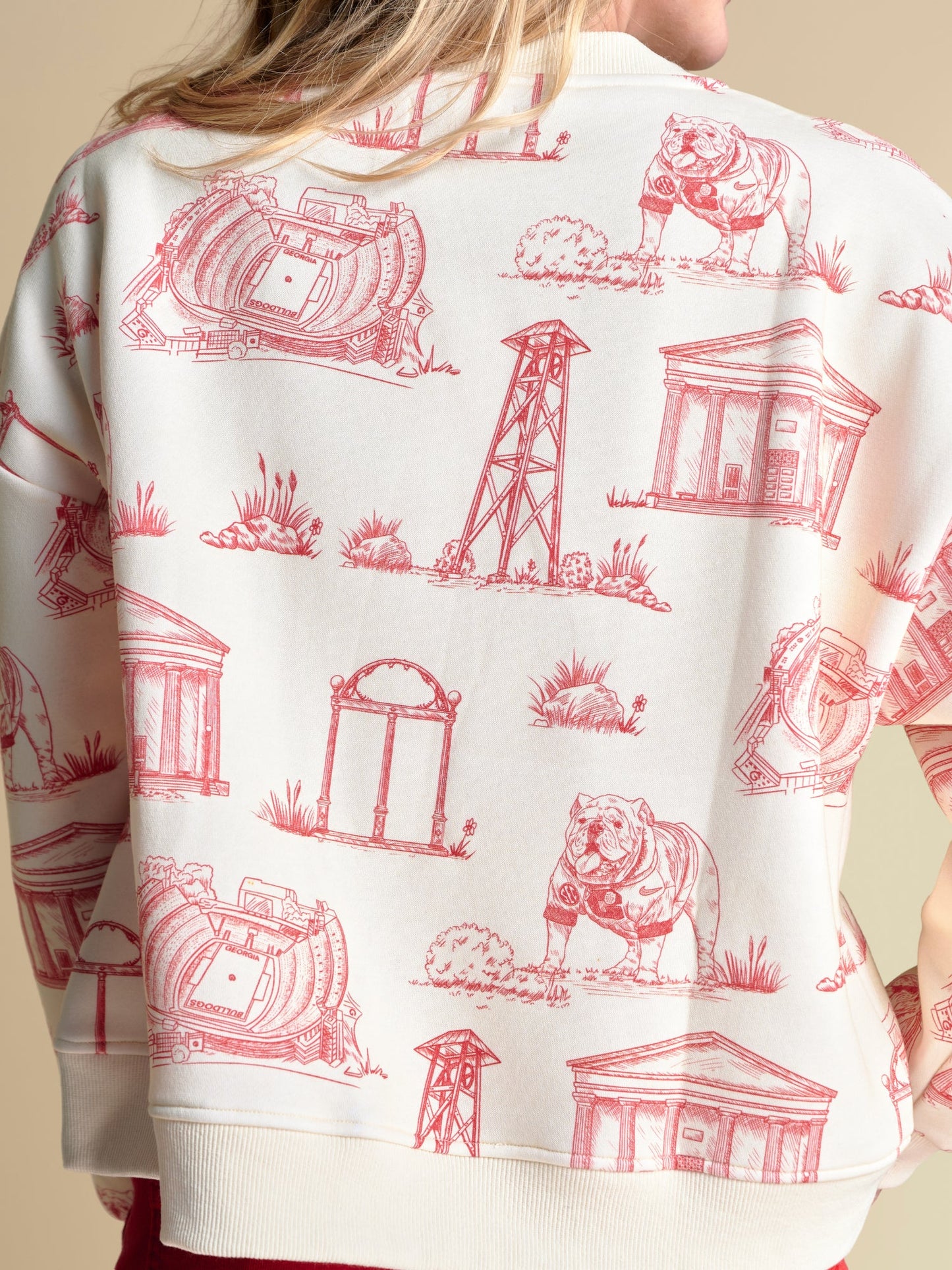 Toile sweatshirt licensed sic em