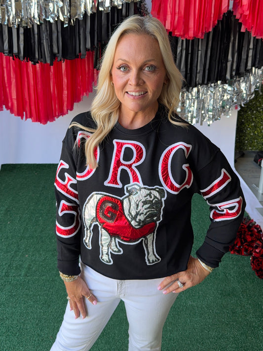 The stadium sequin crewneck licensed