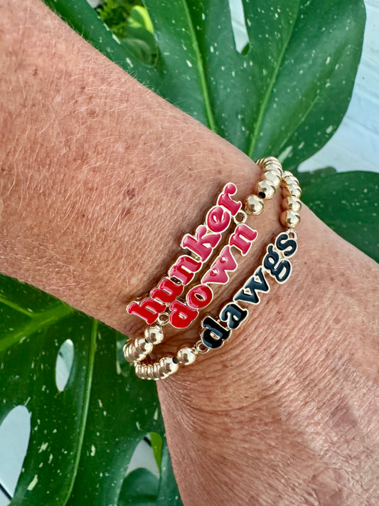 ball beaded licensed bracelet set hunker down